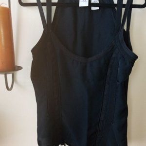 Armani Exchange Black Double Strapped Sleeveless Top Size L